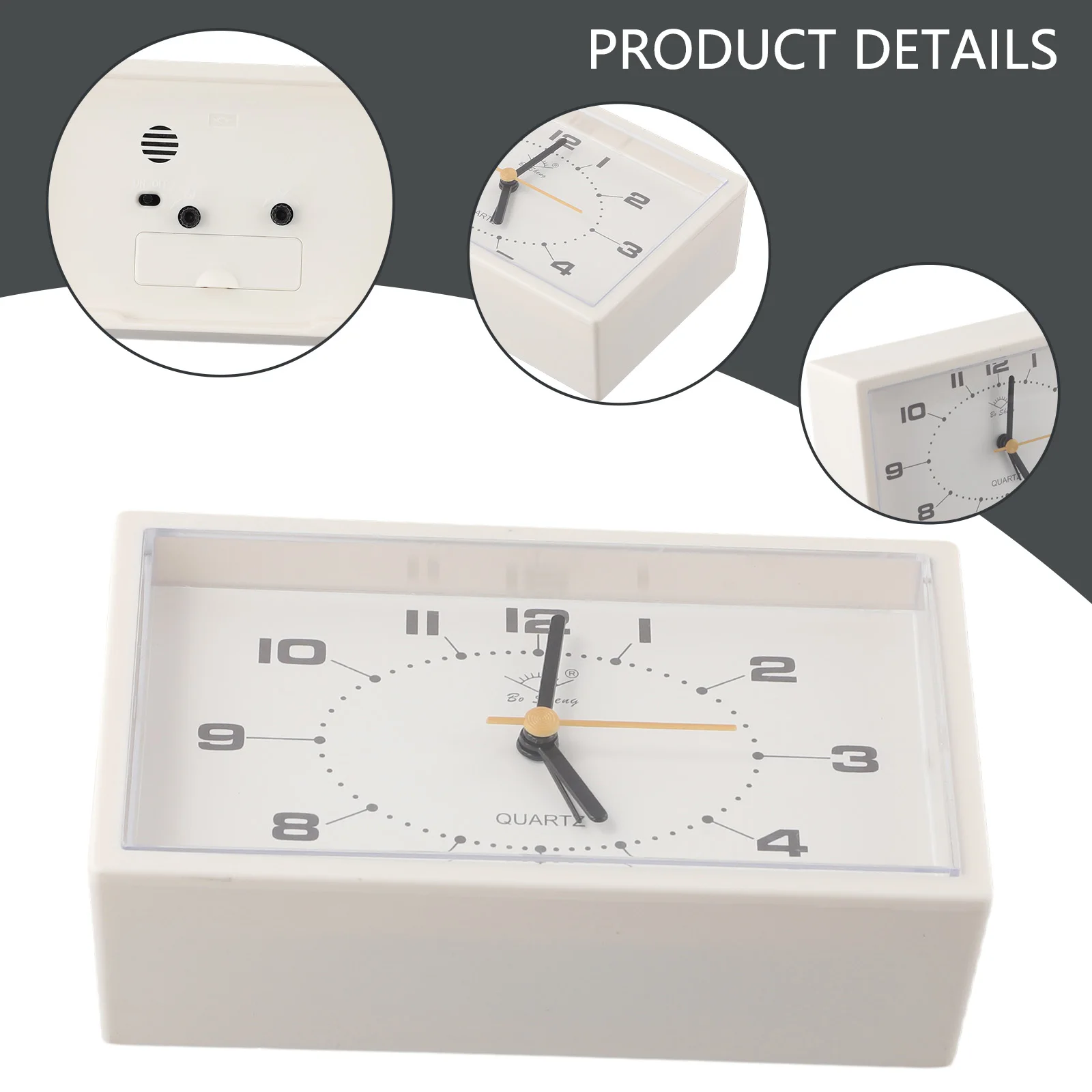 Новый практичный будильник пластиковые детские ультра-тихие часы декор легкие