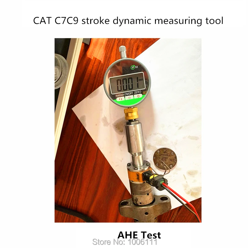 FOR CAT C7C9 Diesel Common Rail Injector Electromagnetic Valve Dynamic Stroke Measuring AHE Test Tool Adjusting Washer Gaskets