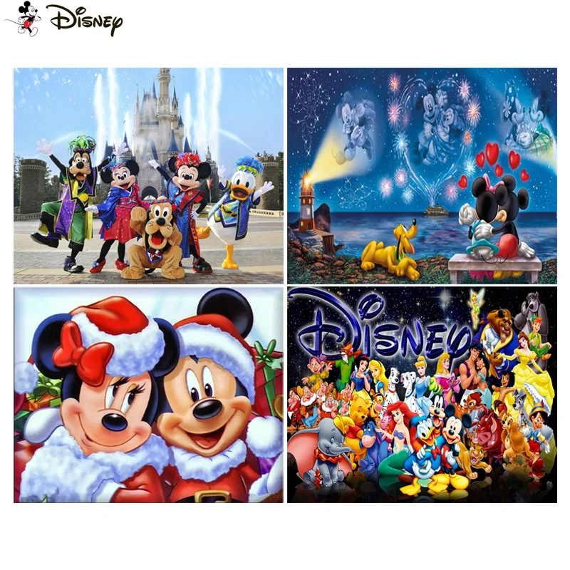 

Алмазная вышивка Disney, Набор для вышивки крестиком «Микки Маус», 5D Вышивка, украшение для дома