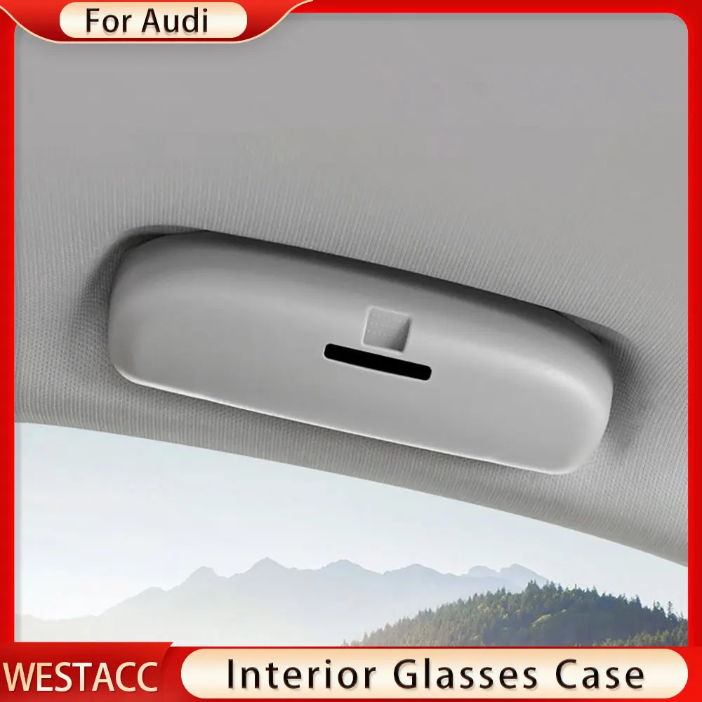 

Car Glasses Case Holder Sunglass Sun Glass Box for Audi Q3 Q5 SQ5 Q7 A1 A3 S3 A4 A6 A7 S6 S7 S4 RS4 A5 S5 2000-2011 Accessories