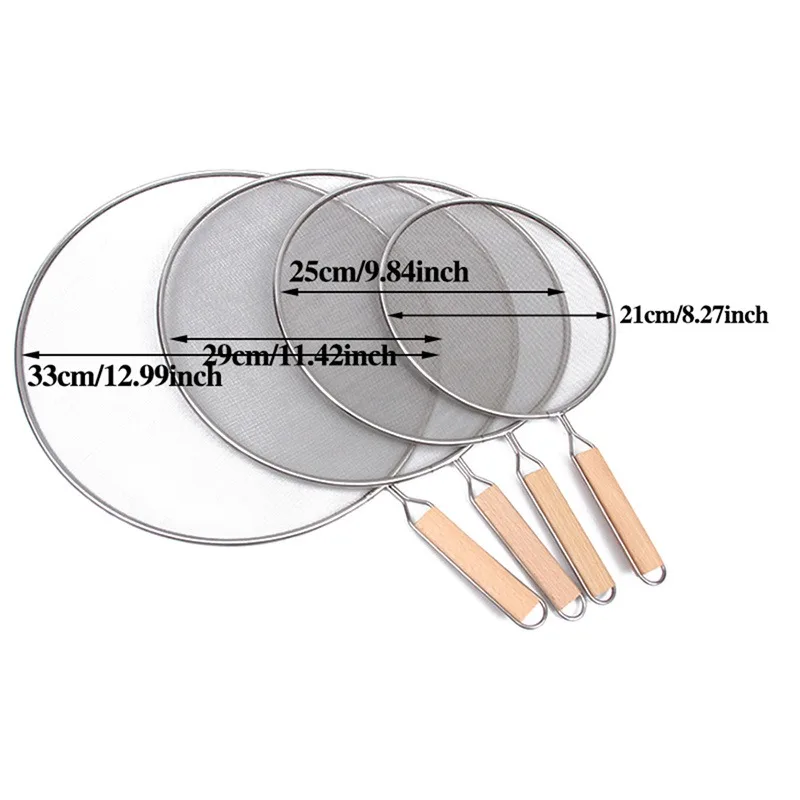 Лидер продаж 21 см/25 см/29 см/33 см из нержавеющей стали сетчатая крышка для кастрюли