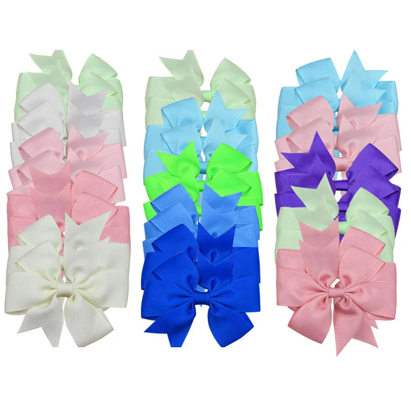 

Заколки для волос однотонные с бантом, 10 шт./лот, Y2K