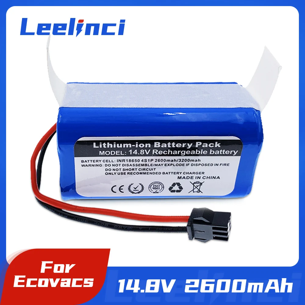 

Leelinci 14.4V/14.8V Lithium Battery For Conga Excellence 990 Ecovacs Deebot N79 N79S DN622 Eufy RoboVac 11 11S RoboVac 30 Etc