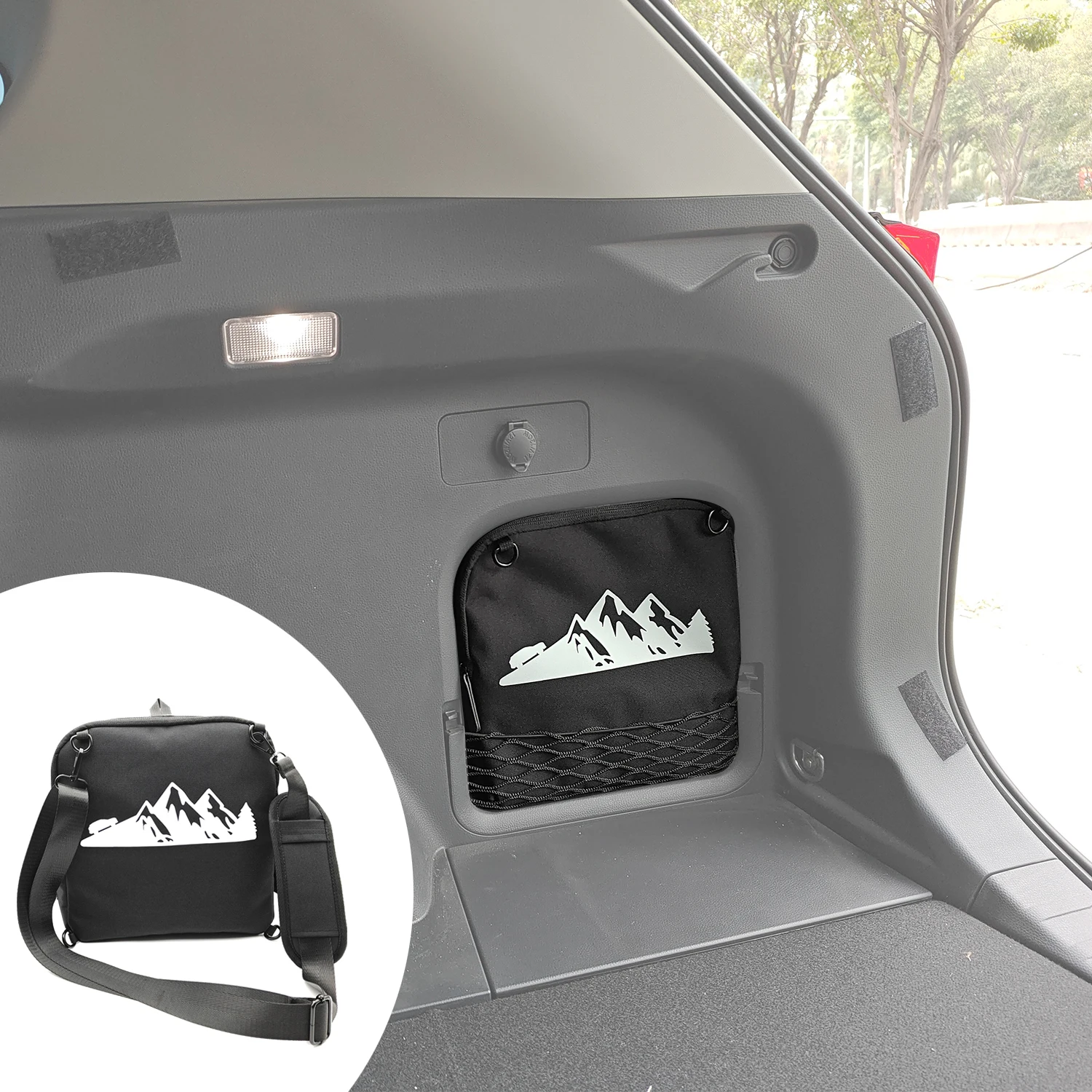 

Многофункциональный рюкзак-органайзер для багажника, сумка для хранения багажника Cubby для Toyota Rav4 2025 2024 2023 2022 2021 2020 2019