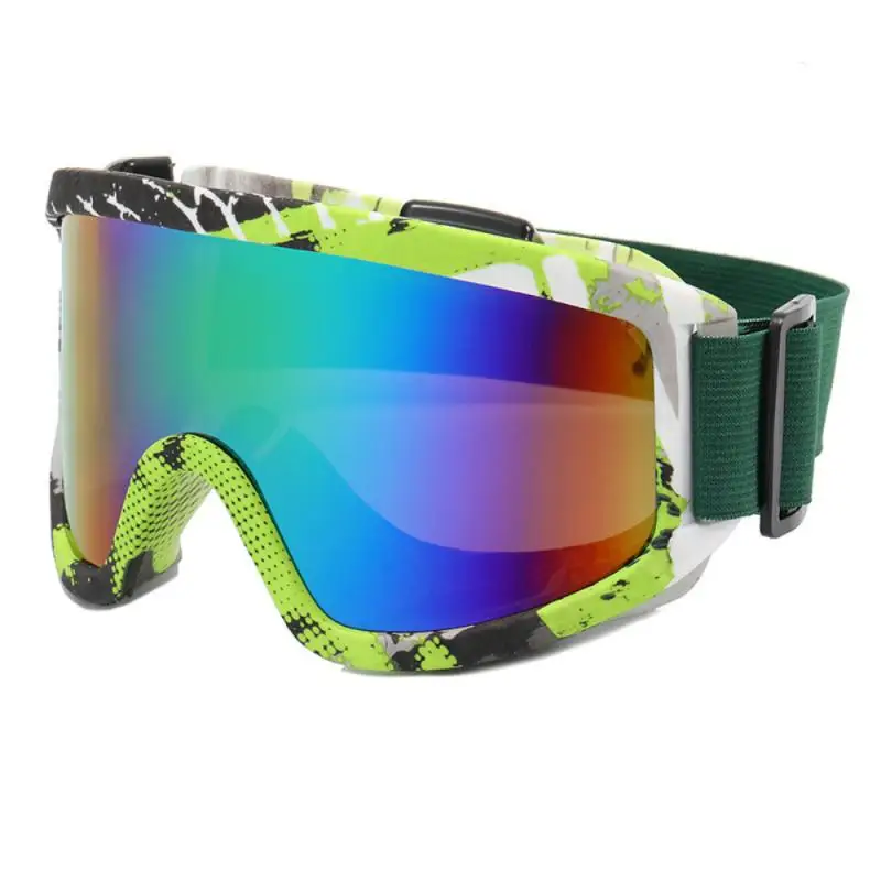 

Двухслойные незапотевающие лыжные очки, очки для скалолазания и катания на лыжах, уличные очки с большой оправой, цветные Поляризованные спортивные очки с защитой от ветра и песка