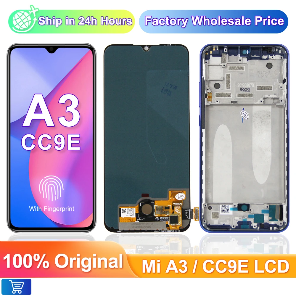 

TFT/AMOLED 6.09" Display For Xiaomi MI A3 LCD Display Touch Screen Digitizer Screen Replacement For Xiaomi MI CC9E mi A3 Screen