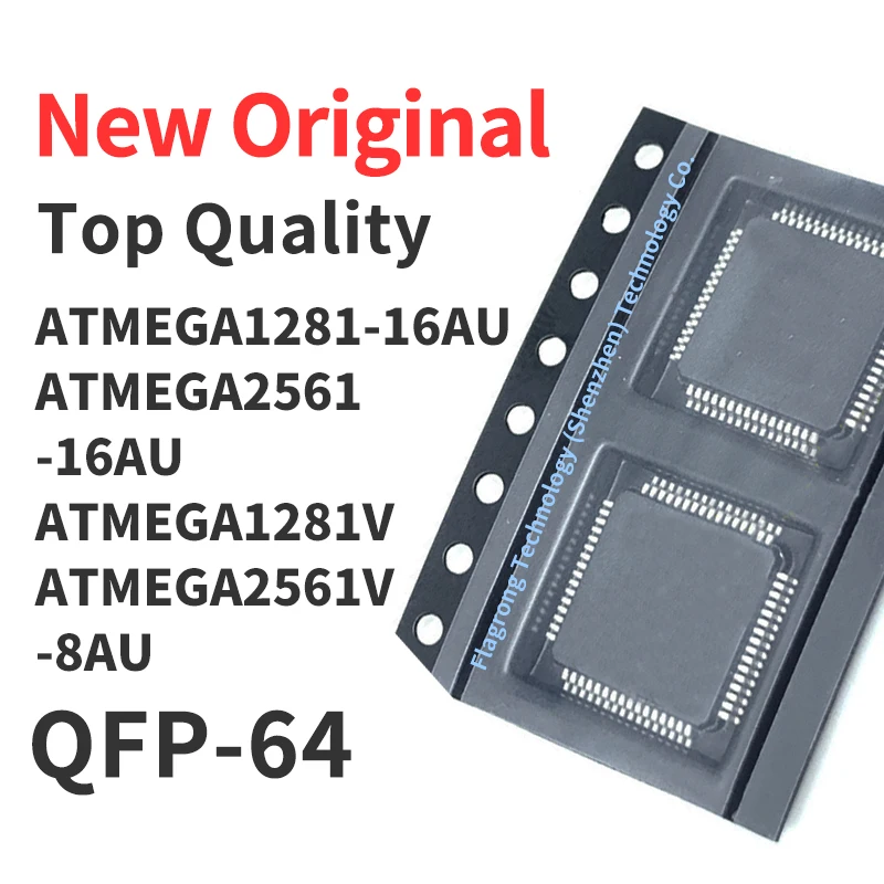 

1 PCS ATMEGA1281-16AU ATMEGA1281V-8AU ATMEGA2561-16AU ATMEGA2561V-8AU QFP-64 Chip IC New Original