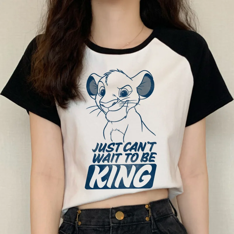 

Simba Hakuna Matata Kawaii Unisex T Shirt Summer Causal The Lion King T-shirt Cute Roi Lion Anime Tshirt Streetwear 90s Top Tees