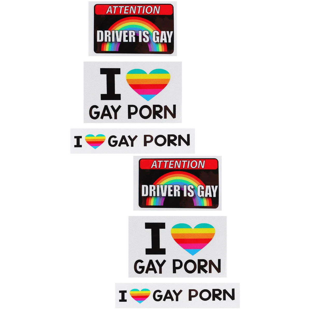 

6 Sheets Car Sticker Auto Window Decal Car Trucks Decal Car Bumper Decal