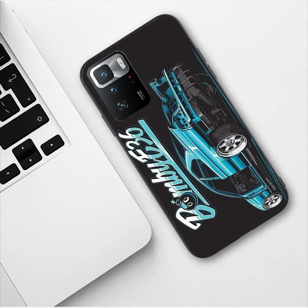 Japan JDM Nissan Sports Car New Phone Case For Redmi 9 9A 7A 10 8A 10A 8 Note 11 10S 7 11S Plus POCO X3 Pro Soft Silicone Covers