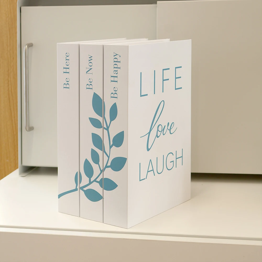 Большой средний и маленький набор из 3 предметов поддельная книга открывающаяся