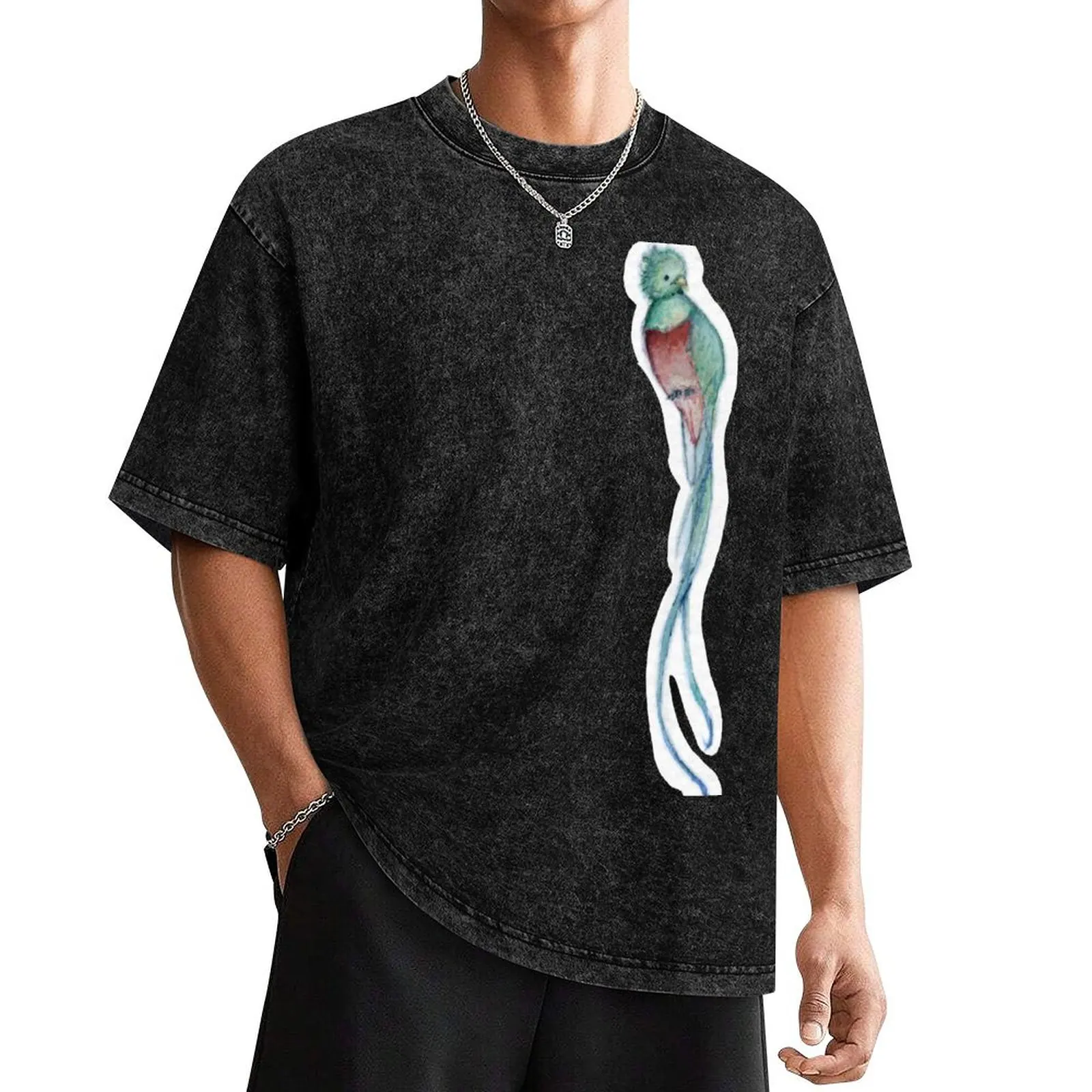 Футболка с коротким рукавом для мужчин корейская модная винтажная одежда