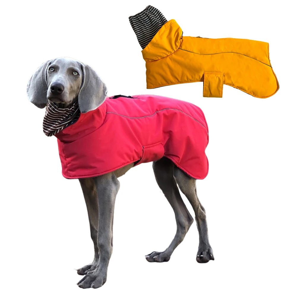 

Warm Turtleneck Dog Winter Coat Waterproof Vest Pet Snowsuit Clothes Fleece Jacket for Medium to Very Large Dog Breeds