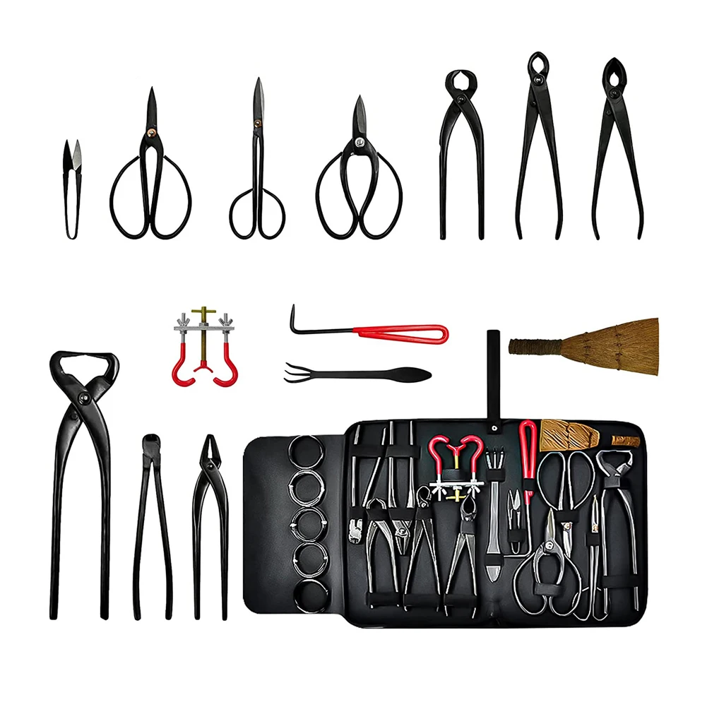 

16 PCS Gardening Bonsai Pruning Tool Set Home Garden Outdoor Multifunctional Cutter Set Practical Hardware Tool Set