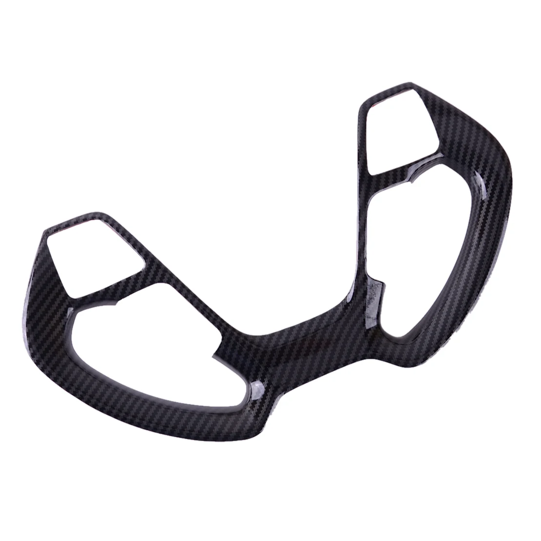 

Стильная пластиковая накладка на переднее рулевое колесо автомобиля из углеродного волокна, накладная рама, подходит для Kia Forte/K3 DX 2014 2015 ...