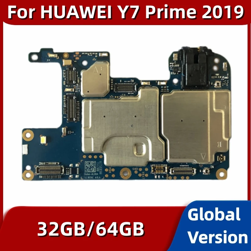 

Original Unlocked Mainboard For HUAWEI Y7 Prime 2019 Motherboard Global EMUI System 32GB 64GB ROM Logic Board Fully Tested