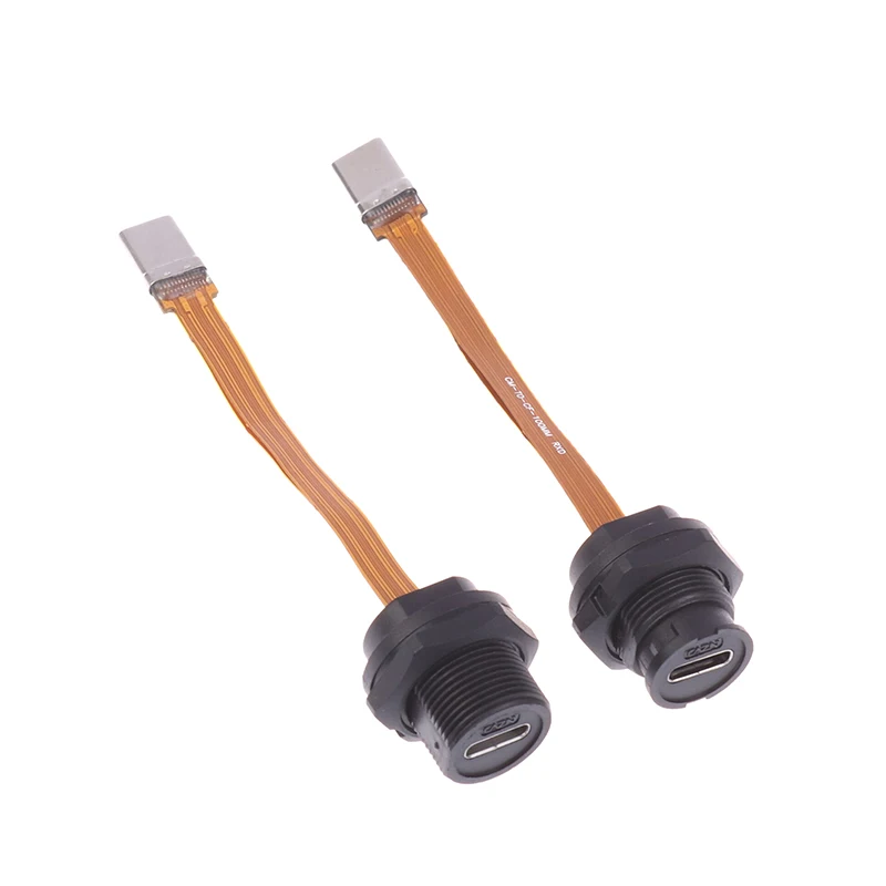 Водонепроницаемый разъем с резьбой типа C прямая вилка 1 м 2 метра 3 задняя розетка