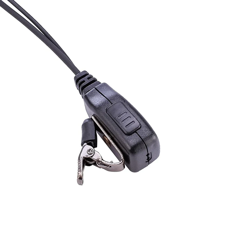 KUCL Walkie Talkie Earpiece Radio with PTT Mic Tansparent Air Acoustic Tube Surveillance Headset Compatible for Midland GXT LXT