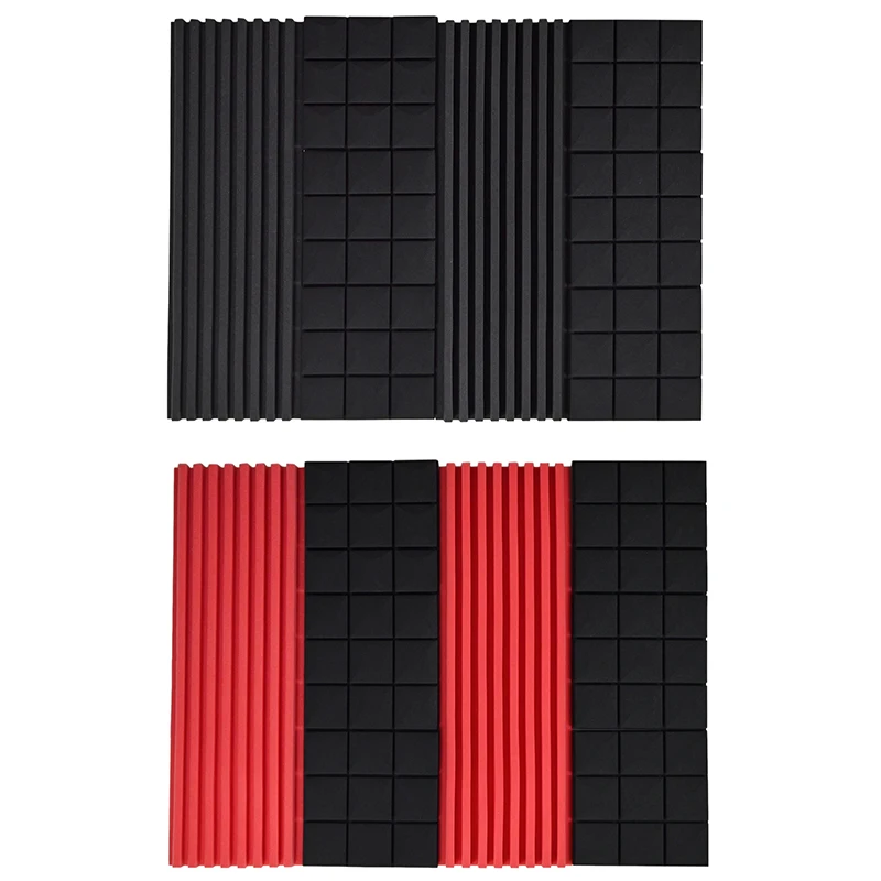 

12Pack Sound Proof Foam Panels For Walls Acoustic Panels Sound Absorbing Foam Padding For Decreasing Noise And Echoes