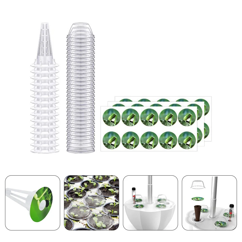 

Hydroponic Growing Baskets Grow Kit Garden Hydroponics Basket Pods Pots System Dome Humidity Tower Gardening Supplies Sponges