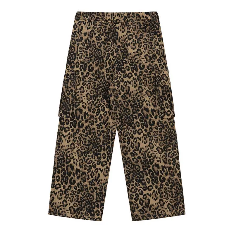 Винтажные джинсовые брюки в стиле хип-хоп с принтом повседневные Прямые