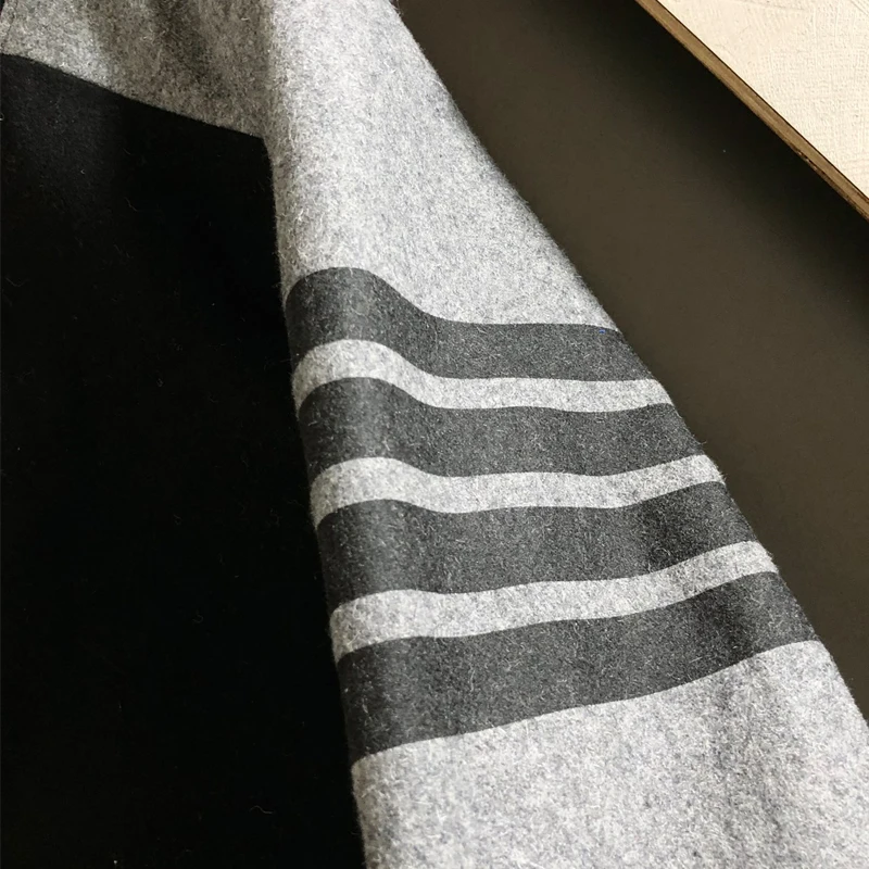 New Winter Baseball Jacket Patchwork Fashion Brand TB Bomber Jackets Men Women Business Causal Streetwear High Quality Coats