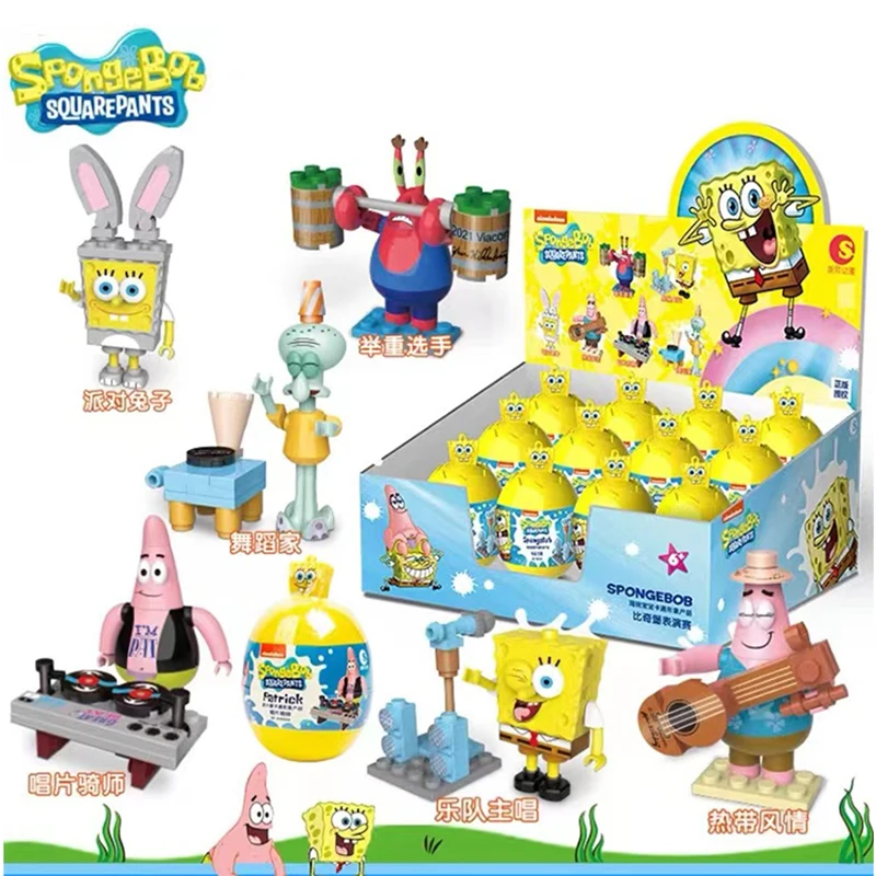 4-12 шт./1 коробка Квадратные Штаны Губка Боб