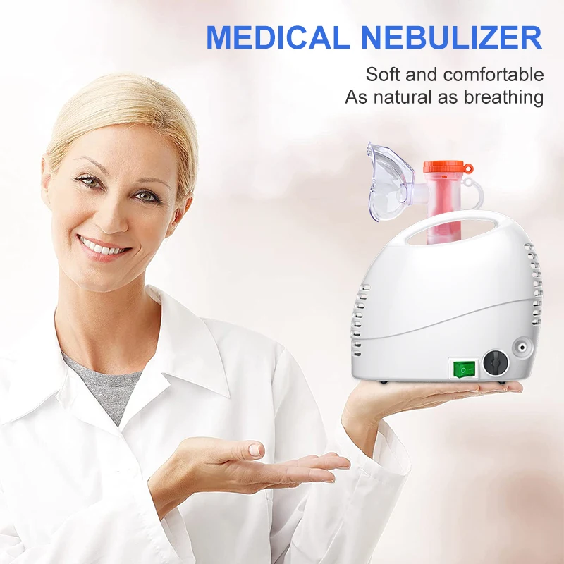 Buy URIT Home Nebulizer Machine Quiet Piston air compressor Nebuliser Micro Portable medical Inhaler Nebulizer for Kids and Adults