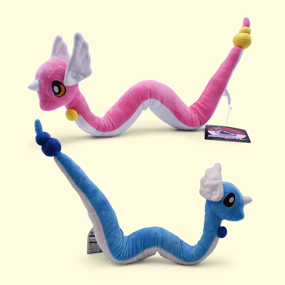 

Cartoon Pokemon Cuddly Dragonair 68cm Dragon Plush Toy Cartoon Soft Stuffed Animal Doll Skeleton Be Bent Shaped Doll Kids Gifts