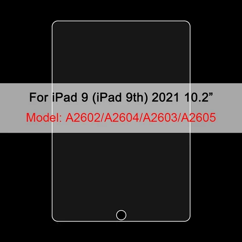 Закаленное стекло 9H для iPad 10 th 2022, Защита экрана для Apple iPad Air 5 4 Mini 6 10,2 7-го 8-го 9-го поколения Pro 11 10,5 9,7