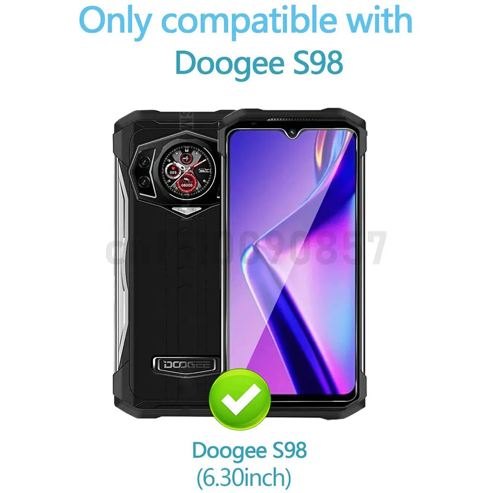 3 in 1 glass for doogee s98 tempered glass camera lens protective filmfor doogee s98 6 3“ screen protector free global shipping