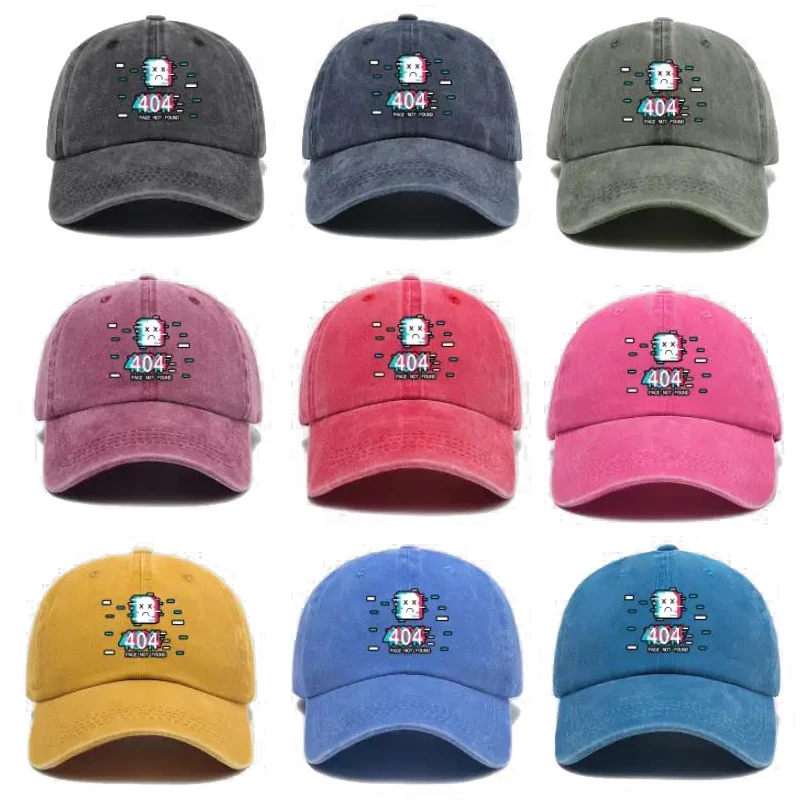 

404 Not Found Baseball Cap Women Casual Multicolor Cotton Adjustable Hat Fashion Outdoor Trucker Sport Caps For Men