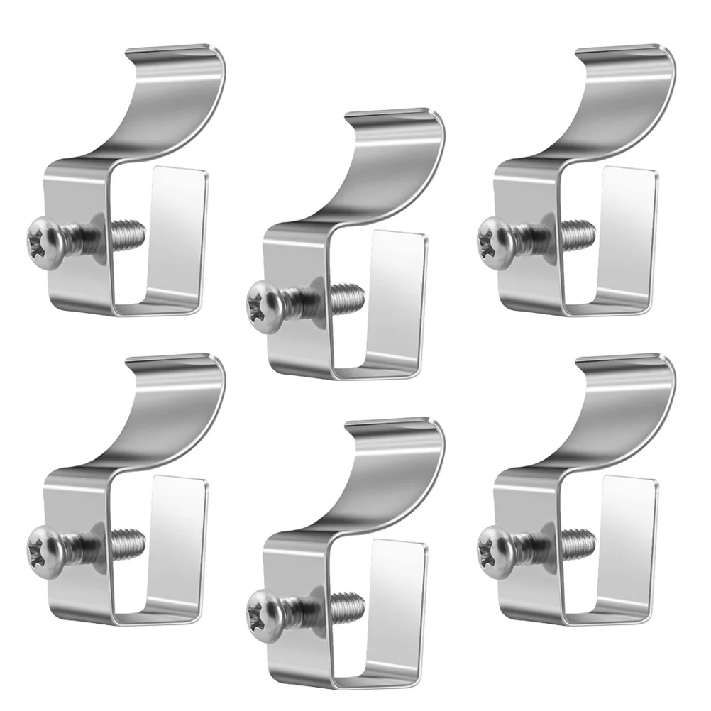 

6pcs Vinyl Siding Screws Hooks Steel Outdoor Siding Screw Hanger No-Hole Needed Siding Clips