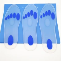 silicone full palm whole insole anti vibration and shock absorption massage soft anti pain insole gel medical pain relief pad