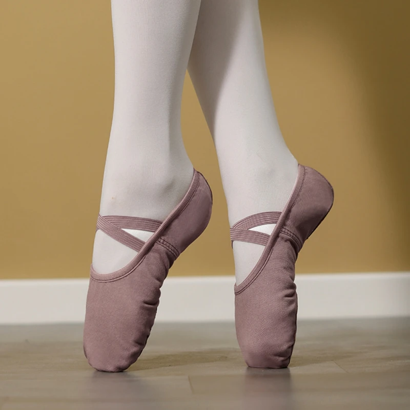 Кроссовки для танцев Allet взрослых детей женщин и девочек балетки растягивающаяся