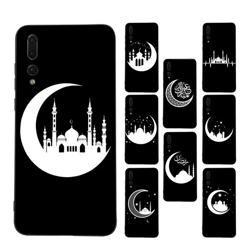 

Muslim Mosque Moon Phone Case for Samsung S21 A10 for Redmi Note 7 9 for Huawei P30Pro Honor 8X 10i cover