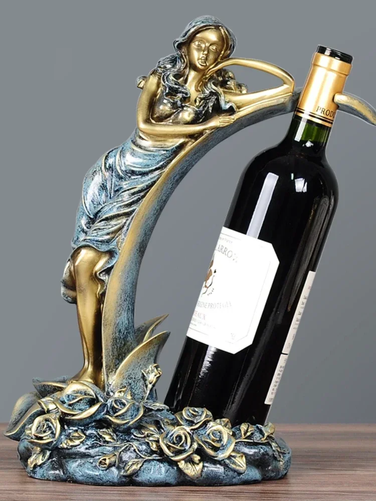 Креативная Винная стойка в виде лебедя украшения европейская для винных бутылок