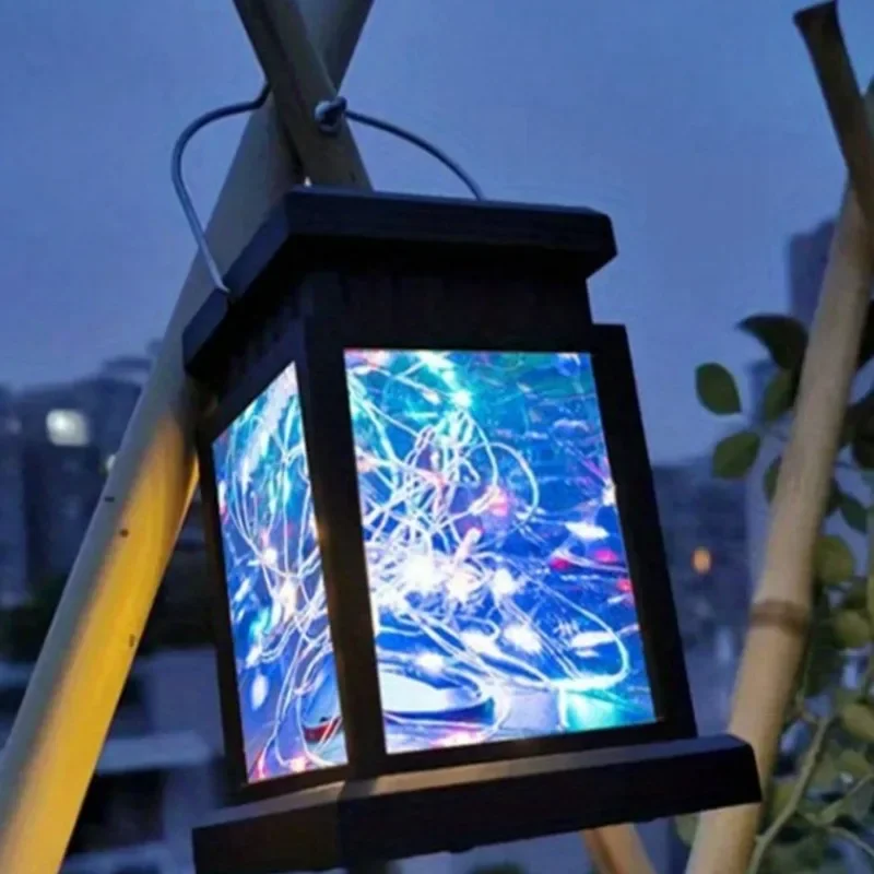 Современные фонари на солнечной энергии лампы с 30 цветами Портативные