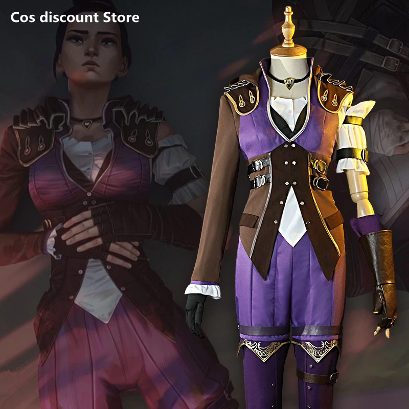 

Game LOL Caitlyn Kiramman Cosplay Costume Anime Women Costumes The Sheriff Of Piltover Role Play Clothing Sizes XS-XXL