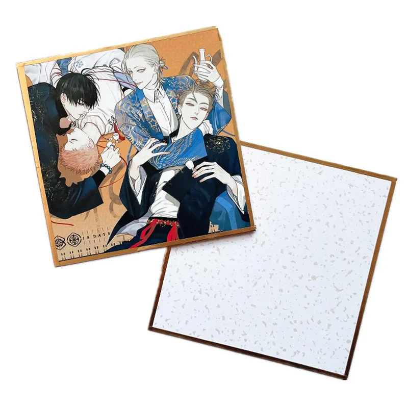 

1Pc Comic 19 Days ONE DAY Color Paper Card Mo Guanshan, He Tian Character Collection Card Manhwa Cosplay Gift