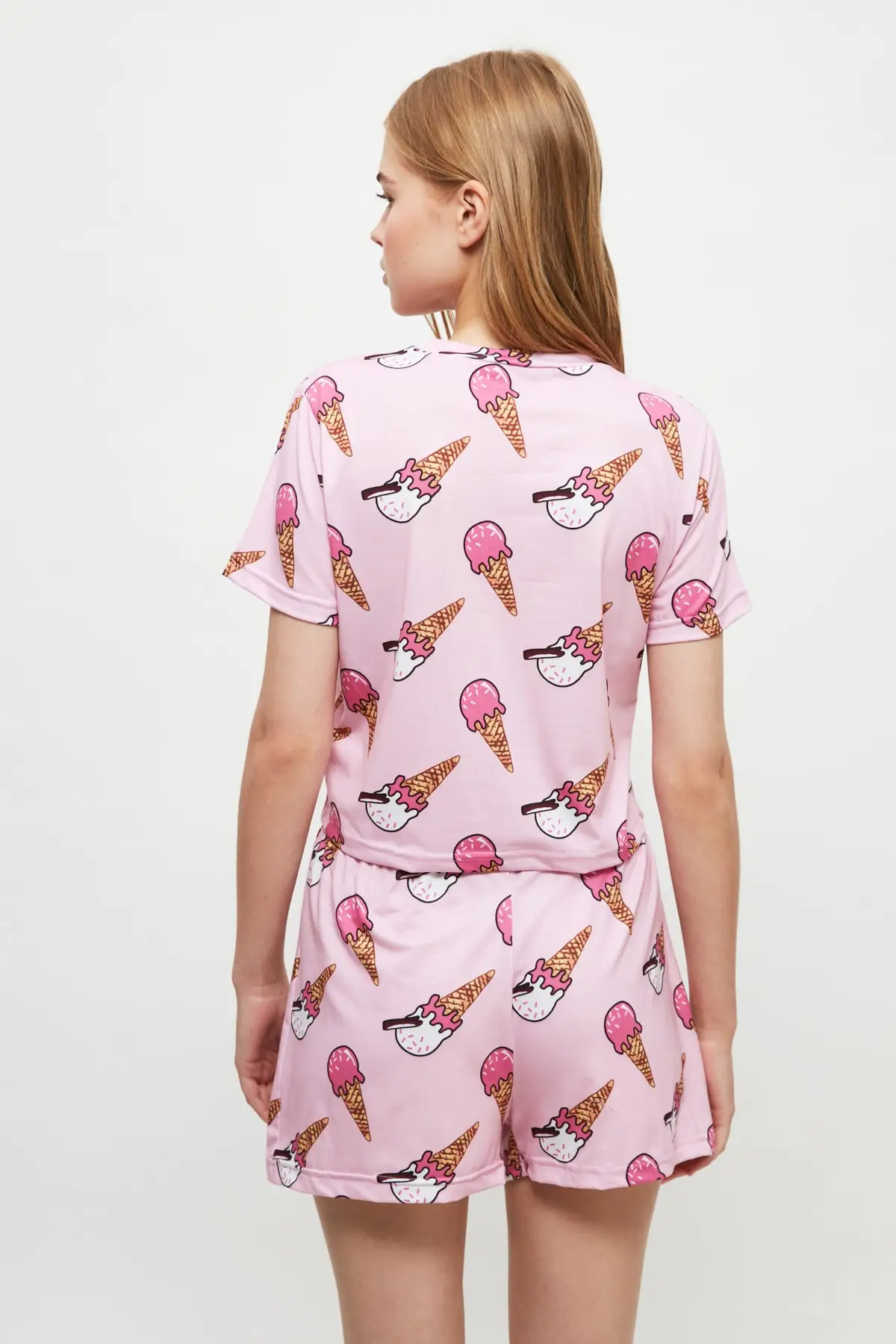 

Trendyol Ice Cream Patterned Knitted Pajamas Set THMSS21PT1351