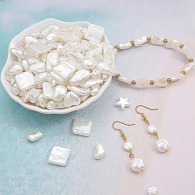 

Irregular Natural Freshwater Pearl Bead Charm High Quality White Pearls Loose Beads For Jewelry Making Necklace Bracelet Earring