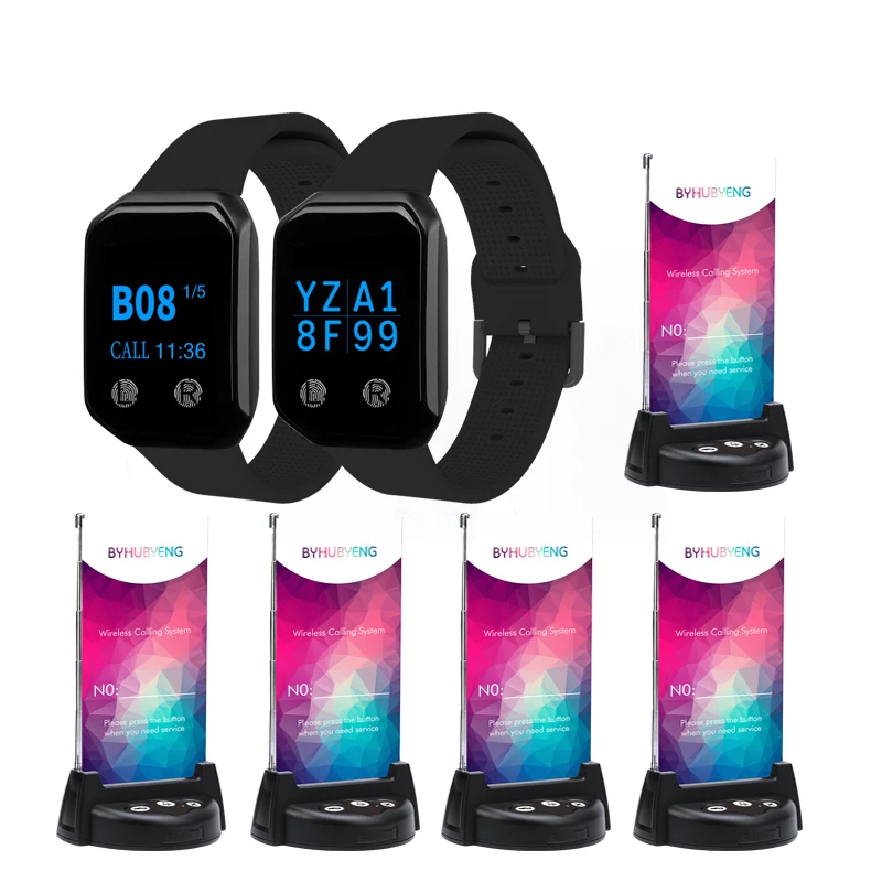 

English Japanese language waiter calling pager system for Restaurant Wireless Calling System