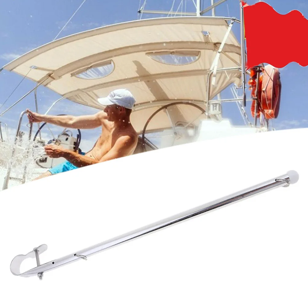 

Marine Flagpole Rail Mount New Practical Flagpole Rail Mount Parts Flag Staff Pole For Boat Marine Rail Clamp Fittings
