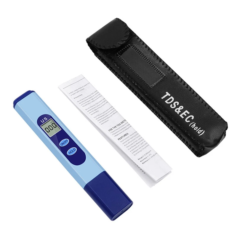 

Water Quality Testing Pen TDS Fish Tanks Tester Conductivity Meter EC Tester