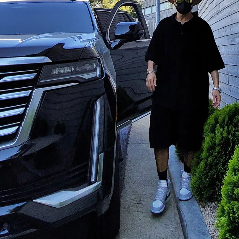 Summer Men's Sets Short Sleeve Tracksuit Mens Streetwear Fashion Men Lapel T-Shirt Shorts Two Pieces Sports Suit Clothing