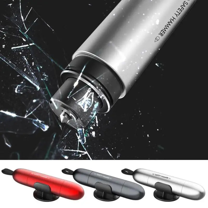 

Car Safety Hammer Car Safety Hammer Belt Cutter Emergencys Hammer One Second Window Breaking Rescue Escape Tool Spring Type