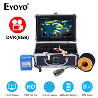 eyoyo underwater fishing 7 inch surveillance monitor 1000tvl waterproof camera 140%c2%b0 wide angle color night vision ice fishing