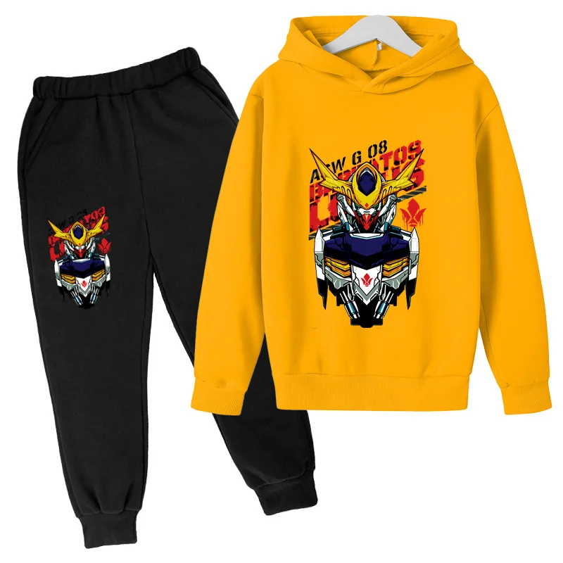 

2023 New Gundam Hoodie Kids Clothes Girls Teen Boys Autumn Hoodies For Children Clothing Sets Kawaii Gundam Sweatshirts Suit