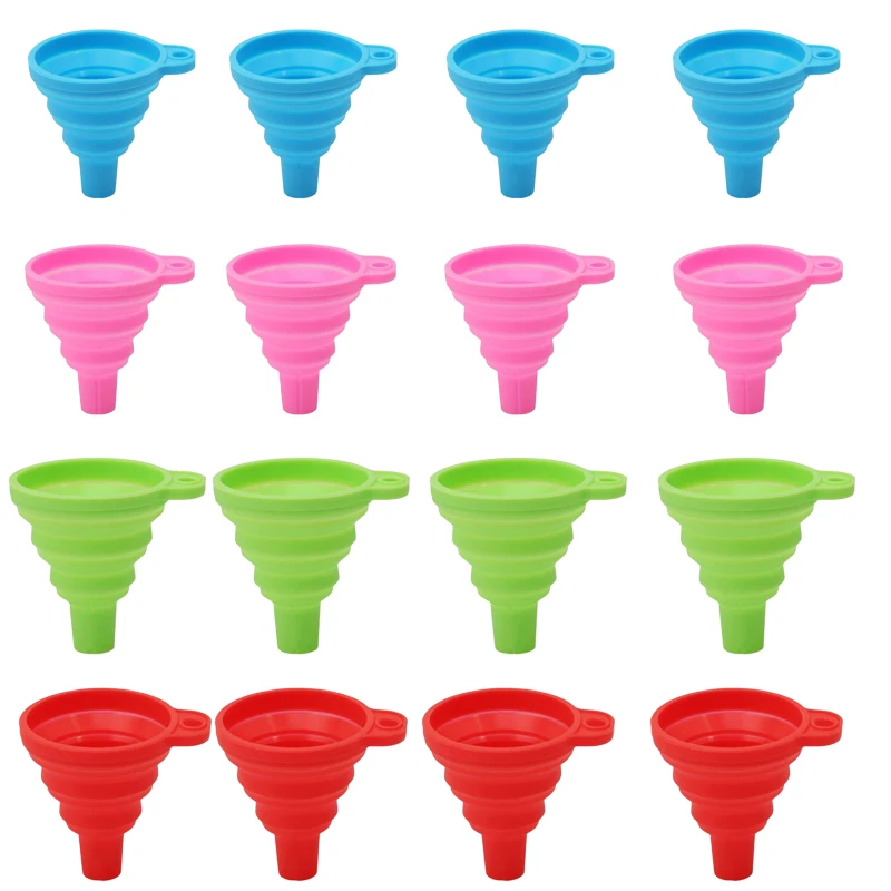 

30Pcs Mini Collapsible Funnels Cosmetics Funnel Kitchen Gadgets Accessories for Water Bottle Liquid Makeup Powder Transfer